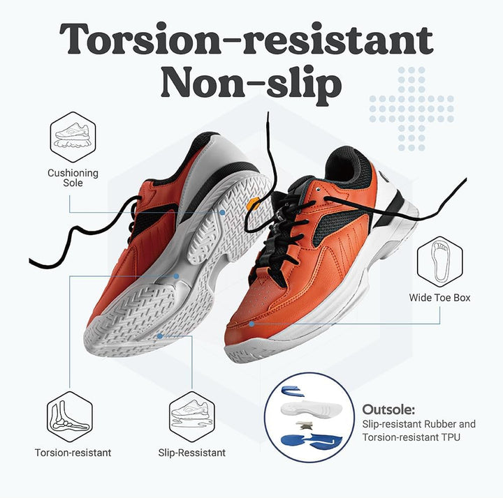 FitVille Extra Weit Tennisschuhe Damen Breit Hallenturnschuh Atmungsaktiv Training Schuhe für Tenni