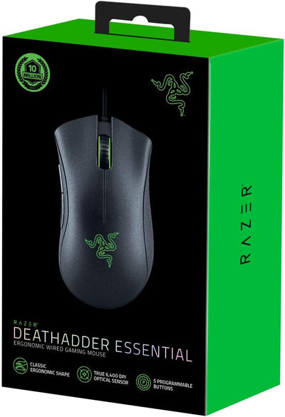 Razer DeathAdder Essential (2021) - Kabelgebundene Gaming-Maus mit Optischem Sensor mit 6400 DPI (5