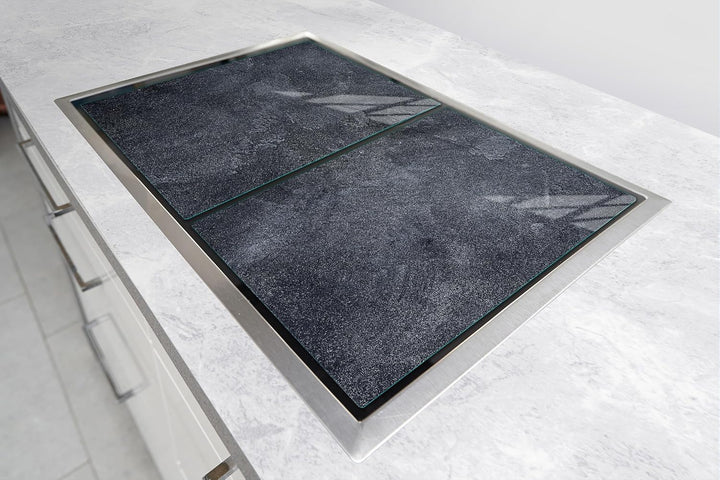 TMK ArtDeko Herdabdeckplatte 2 Teilig 40x52 + 45x52 cm - Spritzschutz Herdabdeckung – Herdschutz aus