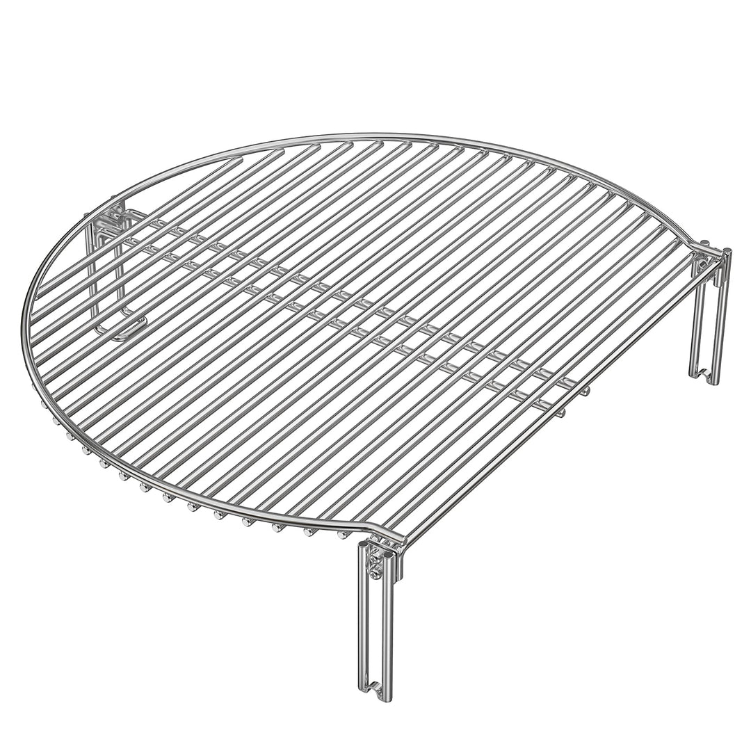 onlyfire Edelstahl Grillrost für Holzkohle-Kugelgrills und Keramikgrill, Warmhalterost für Weber Kug