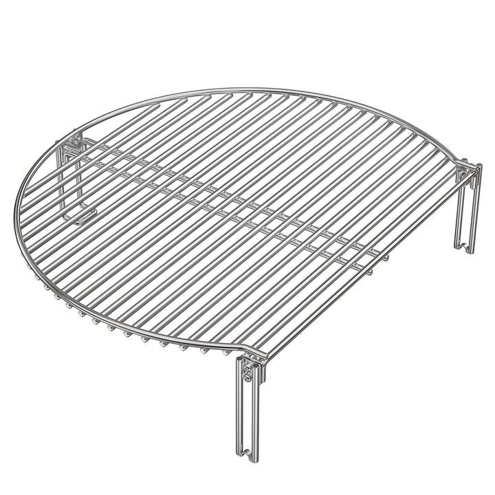onlyfire Edelstahl Grillrost für Holzkohle-Kugelgrills und Keramikgrill, Warmhalterost für Weber Kug