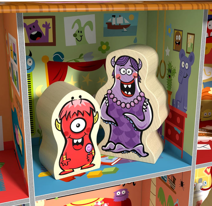 HABA Logic! Games – Wo ist Wanda? – Rätselspiel für Kinder ab 4 Jahren – 60 Aufgaben &amp; 3D-Monsterhau