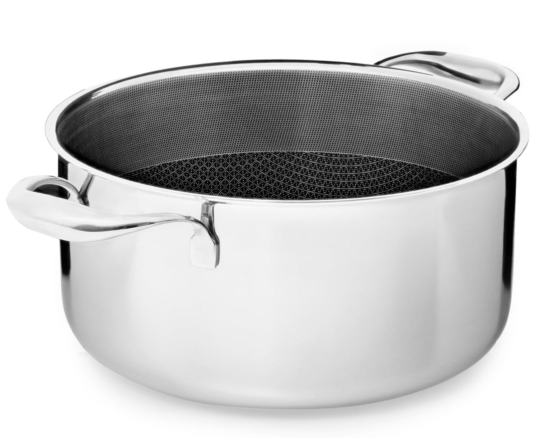 Kochtopf 24 cm, 5l | Beschichteter Topf Induktion | Für Alle Herdarten | Kratzfeste Antihaft-Oberflä