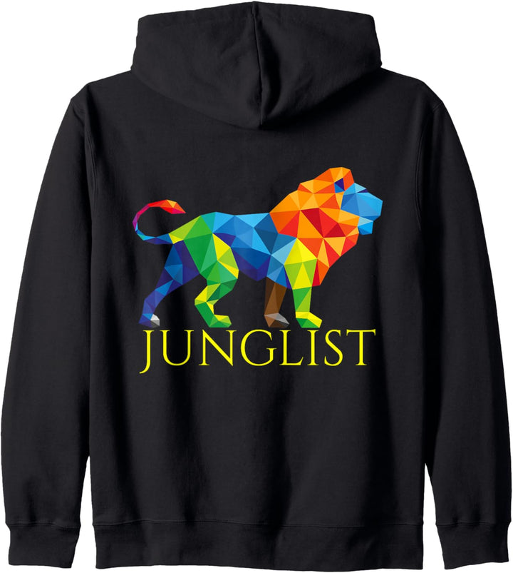 Drum and Bass Junglist Lion Drum & Bass DnB Kapuzenjacke
