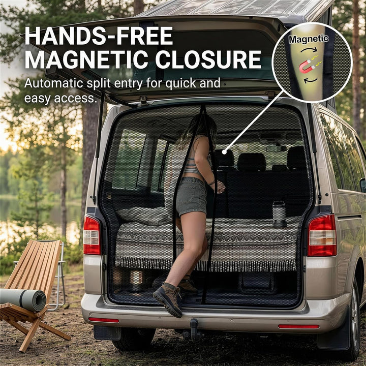 Moskitonetz für VW T5 T6 Heckklappe, Magnetisches Fliegengitter Camping für VW T5 / T6 Heckklappe, f