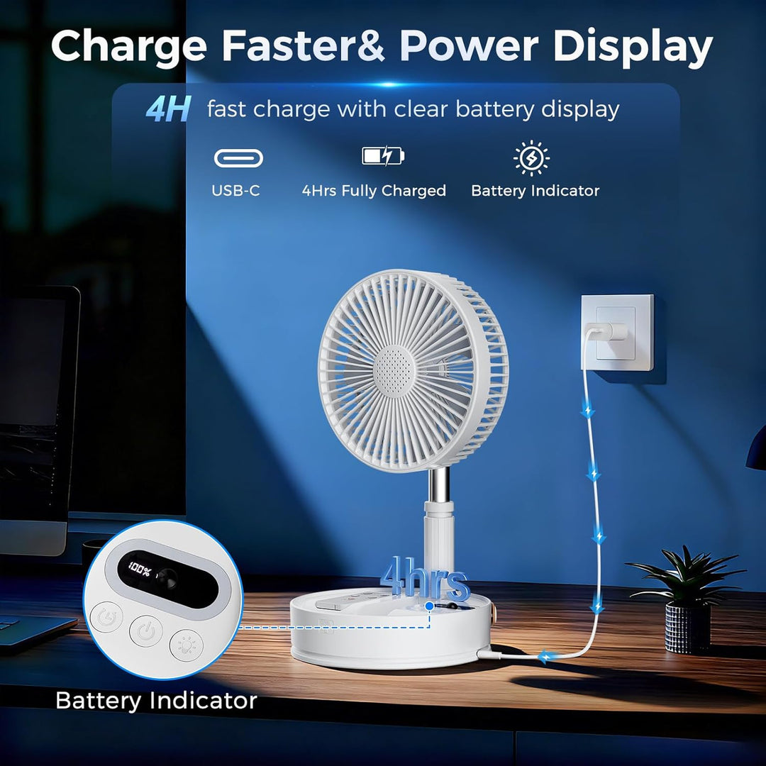 Marchpower leise Standventilator mit Fernbedienung Timing-Funktion 4 Geschwindigkeitsstufen Automati