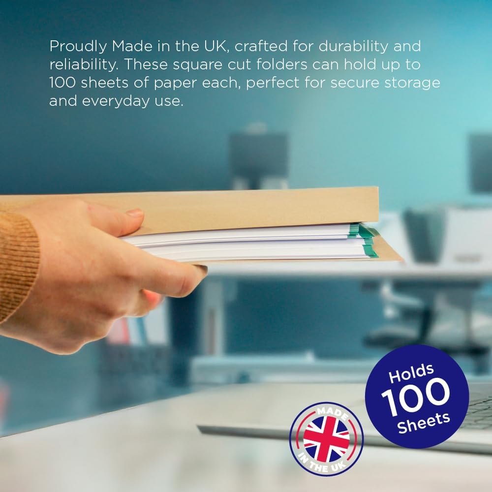 Guildhall Aktendeckel Manila 315 g/m² Folio-Format 100 Stück braun Lederfarben, Lederfarben