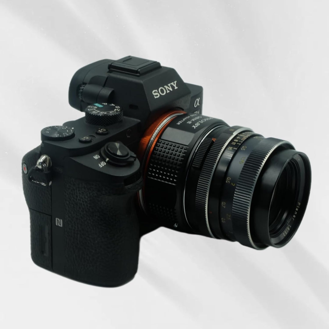 PHOLSY Objektivadapter Kompatibel mit Rollei SL35 (QBM) Rolleinar Objektiv auf Sony E Kameragehäuse