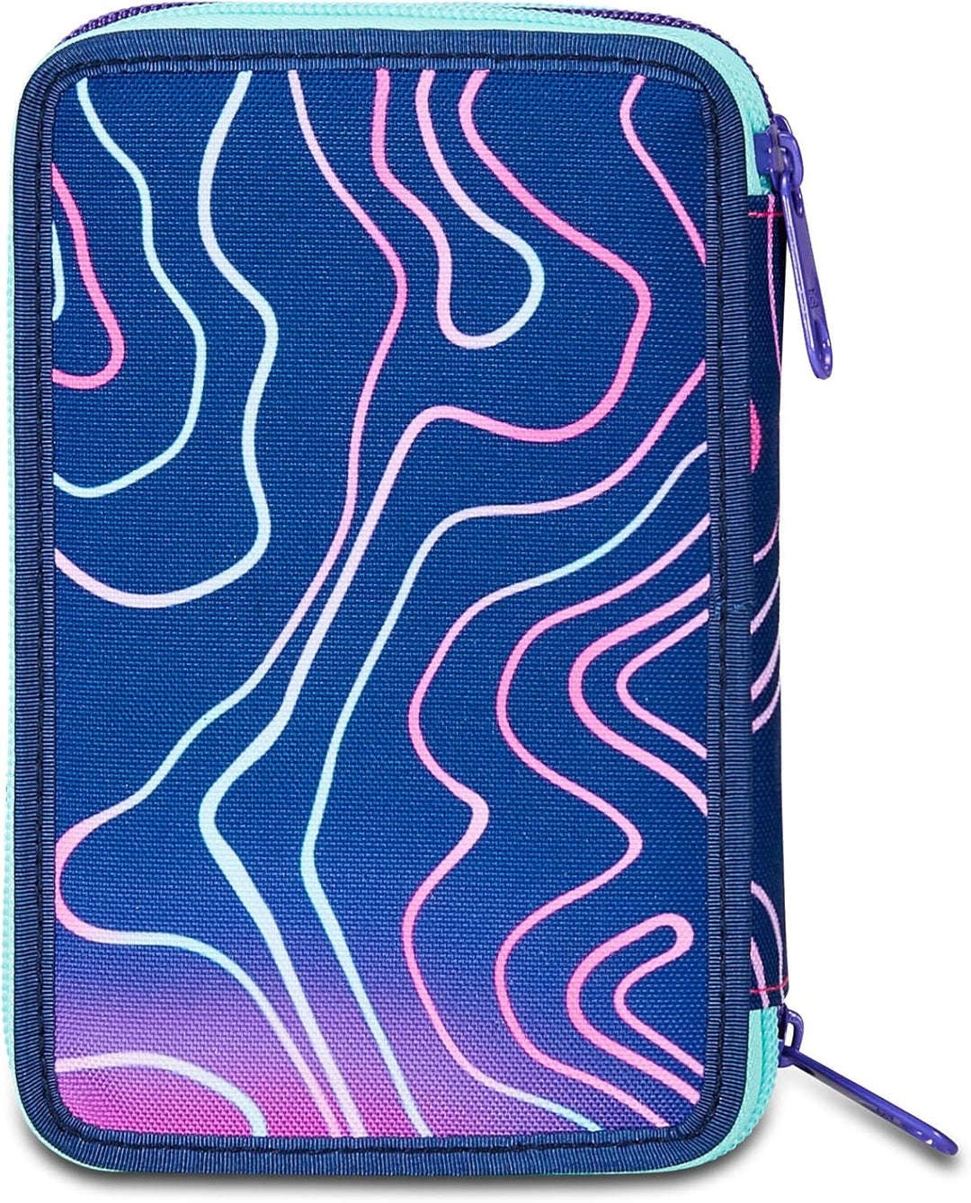 Seven Federmäppchen, Mäppchen, Mehrfarbig, Federtasche für Schreibwaren, Etui mit Stiften, Kugelschr