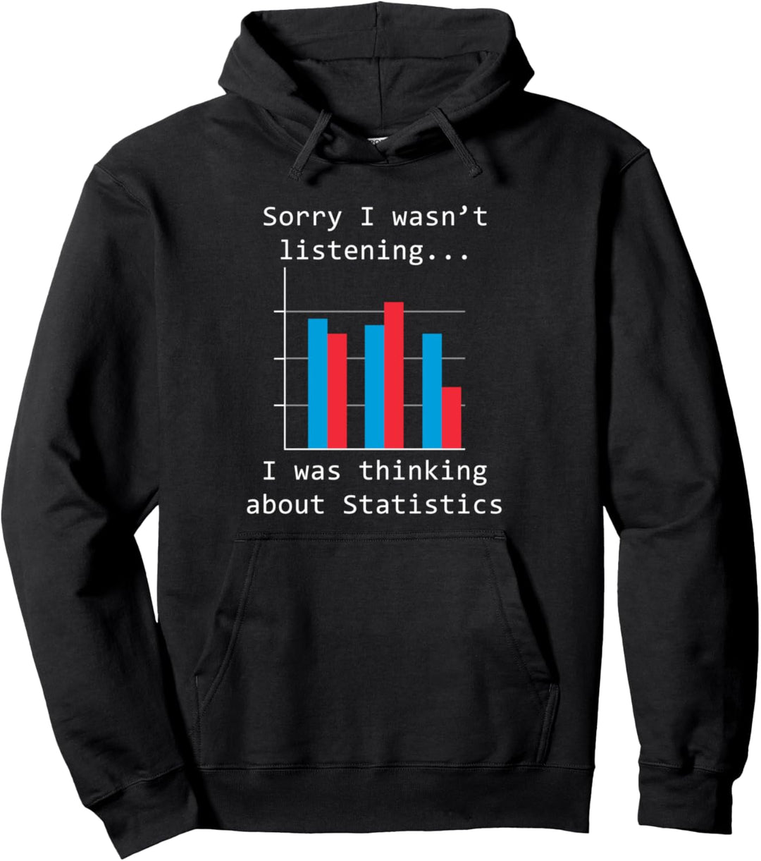 Nachdenken über Statistik Chart Statistiker Daten Pullover Hoodie