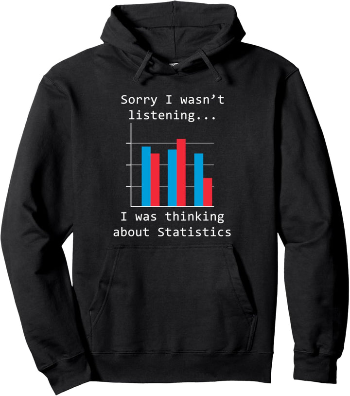 Nachdenken über Statistik Chart Statistiker Daten Pullover Hoodie
