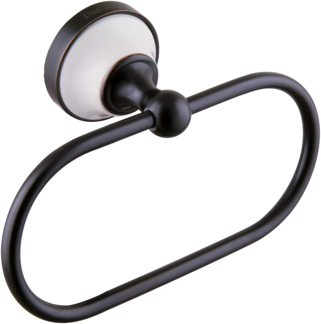PaulGurkes Nostalgie Retro Handtuchring Handtuchhalterung schwarz Bad Accessoires Landhausstil Badac