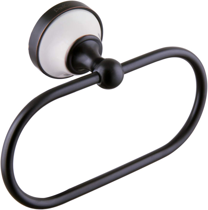 PaulGurkes Nostalgie Retro Handtuchring Handtuchhalterung schwarz Bad Accessoires Landhausstil Badac
