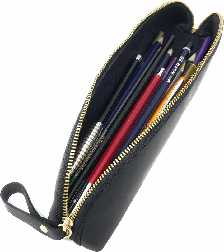 Su.B Federmäppchen - Federtasche - Etui aus Leder - Hergestellt aus Hochwertigem Leder - Passend für