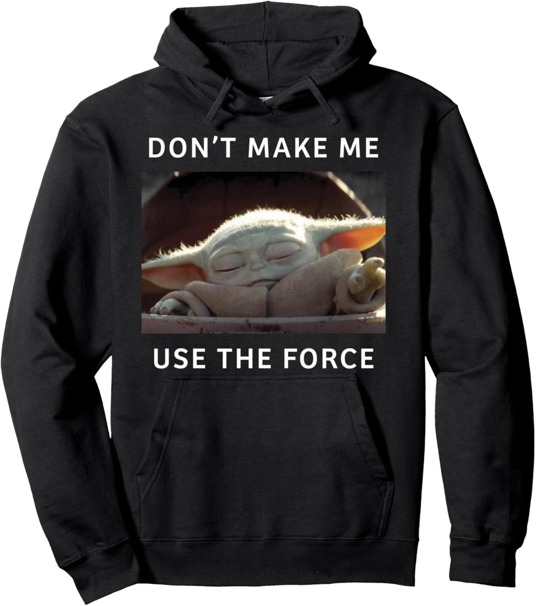 Star Wars Mandalorian The Child Small Meme Force Pullover Hoodie