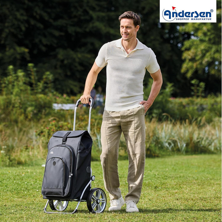 ANDERSEN Einkaufstrolley - Royal Shopper Hydro 3.0 schwarz 62 L Bike, Einkaufsroller, Rucksack, Ther