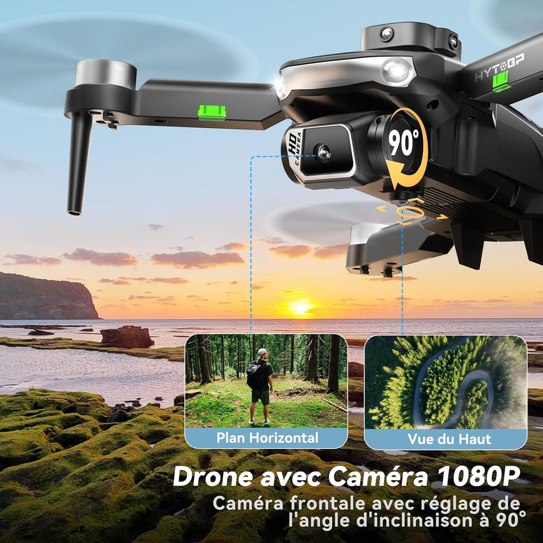 S165 Drohne mit 1080P Kamera für Erwachsene & Anfänger,45 Minuten Flugzeit (3 Akkus), 5G WiFi Echtze