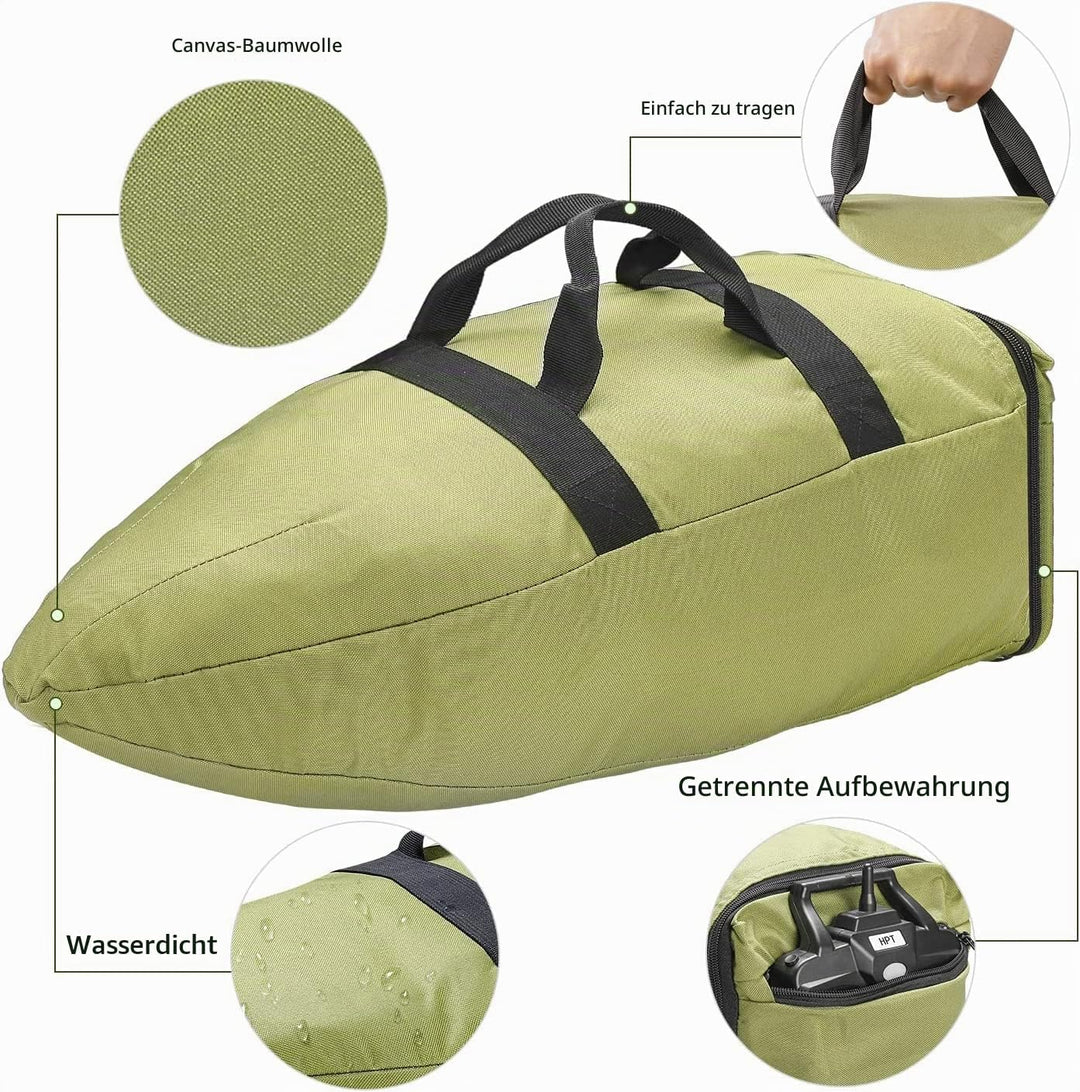 Bilbear Fischköderboot RC Boot Köderboot 500m Fernbedienung Futterboot 1,5kg Laden Doppelmotor Fisch
