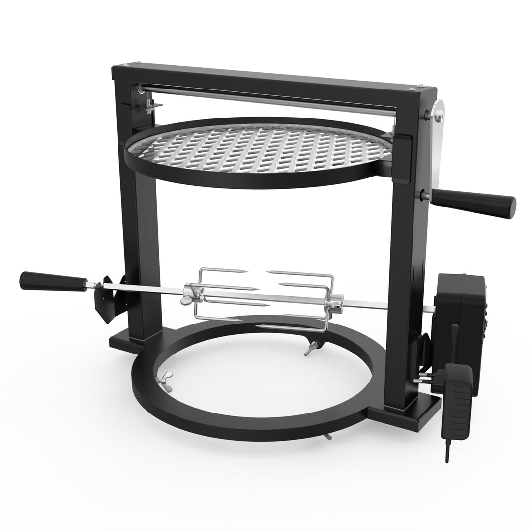 onlyfire Santa Maria Grillaufsatz Grillspiess Set für Solo Stove Ranger 38 cm Feuerstelle, Drehspies