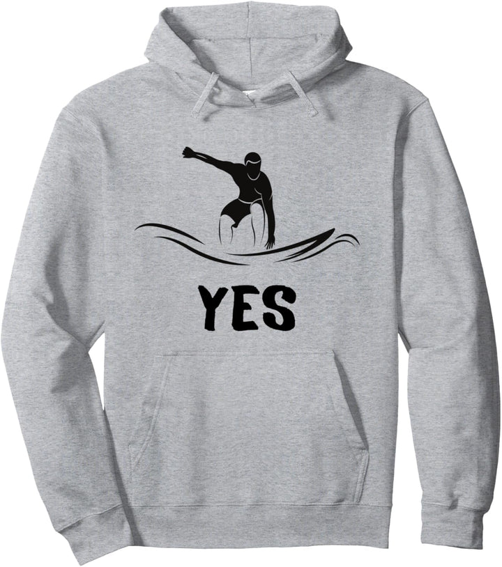 Surfing Welle Surfing Surfer und Wassersportler Pullover Hoodie