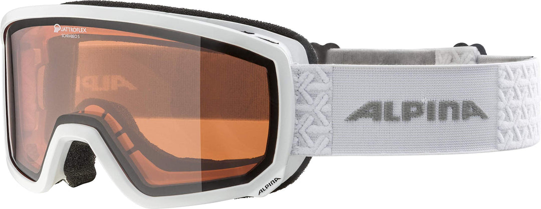 ALPINA SCARABEO S Q - Verspiegelte, Kontrastverstärkende & Polarisierte OTG Skibrille Mit 100% UV-Sc