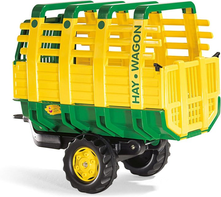 Rolly Toys rollyHay Wagon (Alter 3-10 Jahre, Zweiachsanhänger, Automatikverriegelung, Heckklappe ver