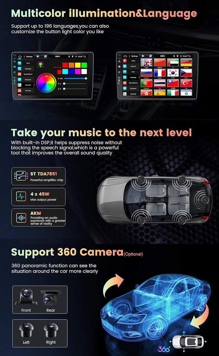 KEC 9" [6G+128G] Android 16 Autoradio Für Kia CEE&