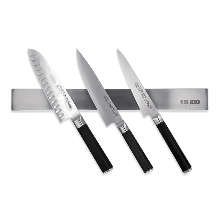 MEISTERKOCH Magnetleiste OPTIMUS 40 cm Länge Edelstahl poliert, zum Kleben oder Bohren, ideal zum Pl