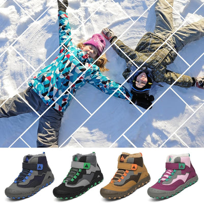 Mishansha Kinder Winterschuhe Warm Gefüttert Winterstiefel Jungen Mädchen Schneestiefel Outdoor ruts