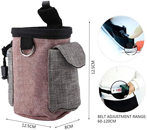 Pssopp Futterbeutel für Hunde Tragbare Dog Snack Tasche Abnehmbare Hundetraining Treat Pouch Hund Le