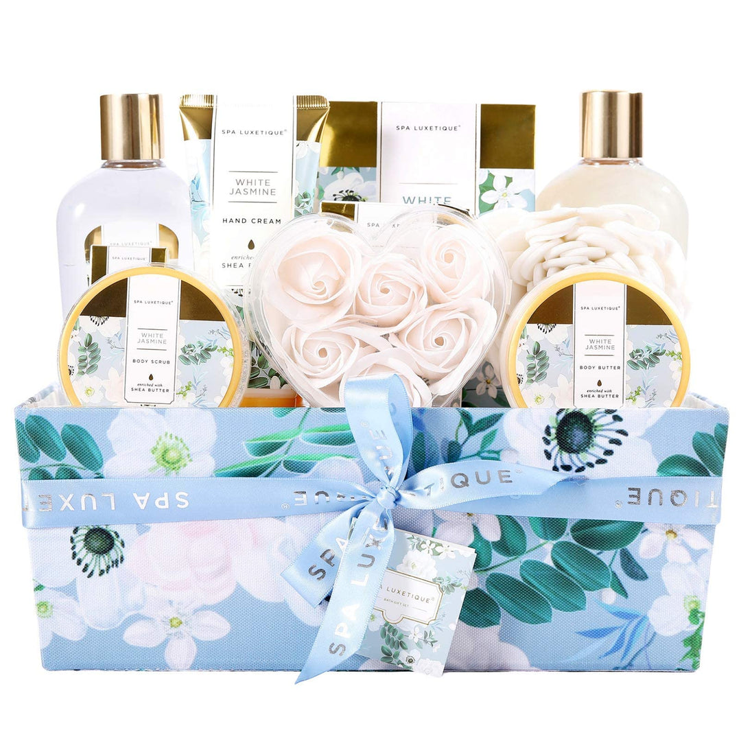SPA LUXETIQUE Beauty Set für Frauen-12tlg Jasminduft Bade Geschenkset, Geburtstagsgeschenk, Spa Set,