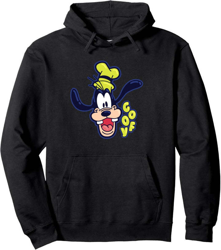 Disney Mickey and Friends Goofy Happy Face Pullover Hoodie