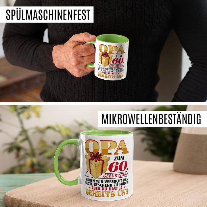 Tasse Grossvater Geschenk Opa zum 60. Geburtstag haben wir versucht das beste Geschenk zu finden, ab