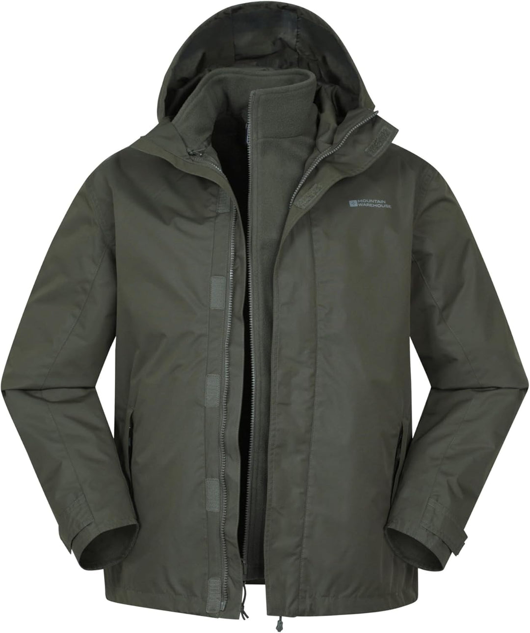 Mountain Warehouse Fell 3-in-1 Herren-Outdoor-Jacke - wasserdichte, atmungsaktive Regenjacke, Multif