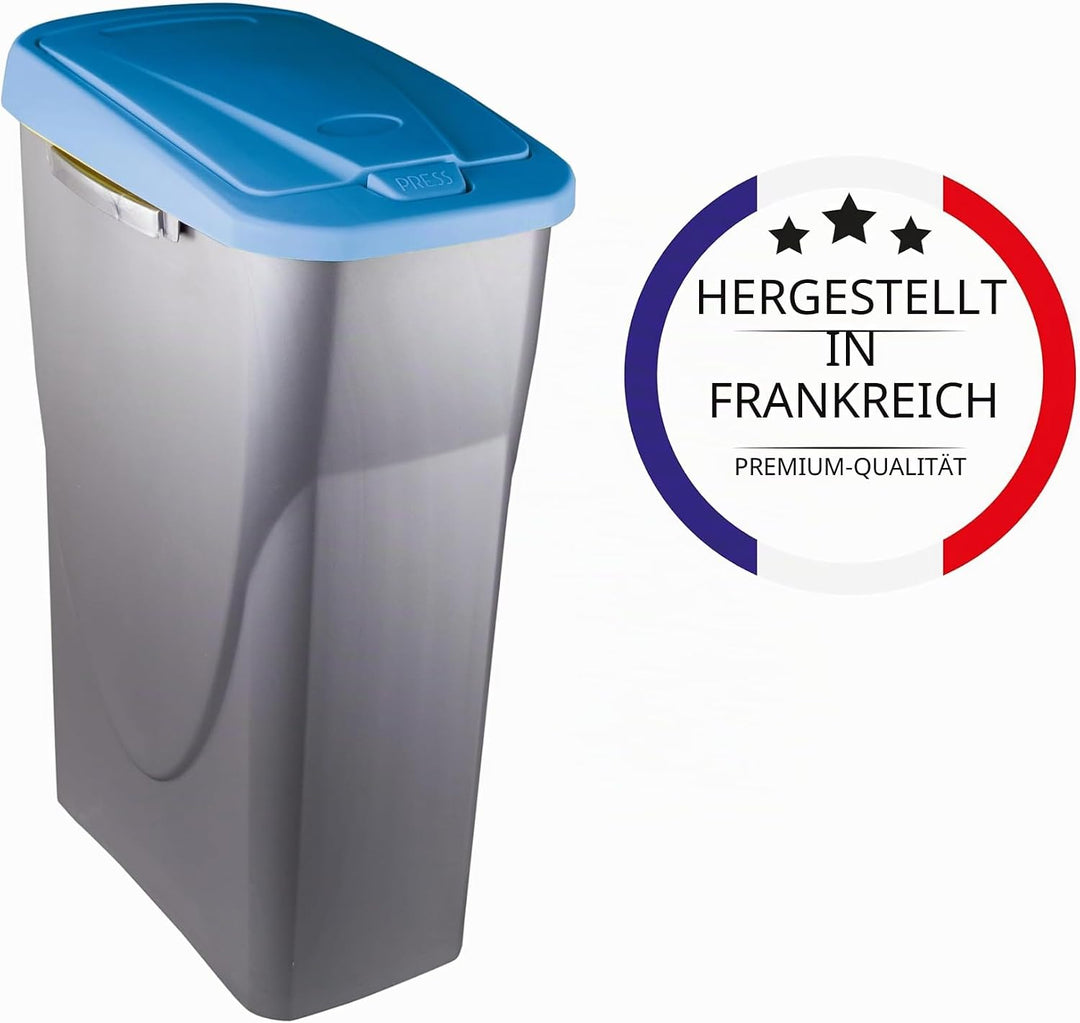 M-Home by Mazzei Mondex - Mülleimer zur Mülltrennung, 25 l, aus Kunststoff – leicht zu öffnen – Behä