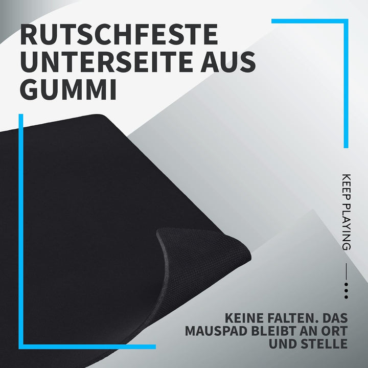 Logitech G G840 Extra Grosses Gaming-Mauspad, optimiert für Gaming-Sensoren, mässige Oberflächenreib