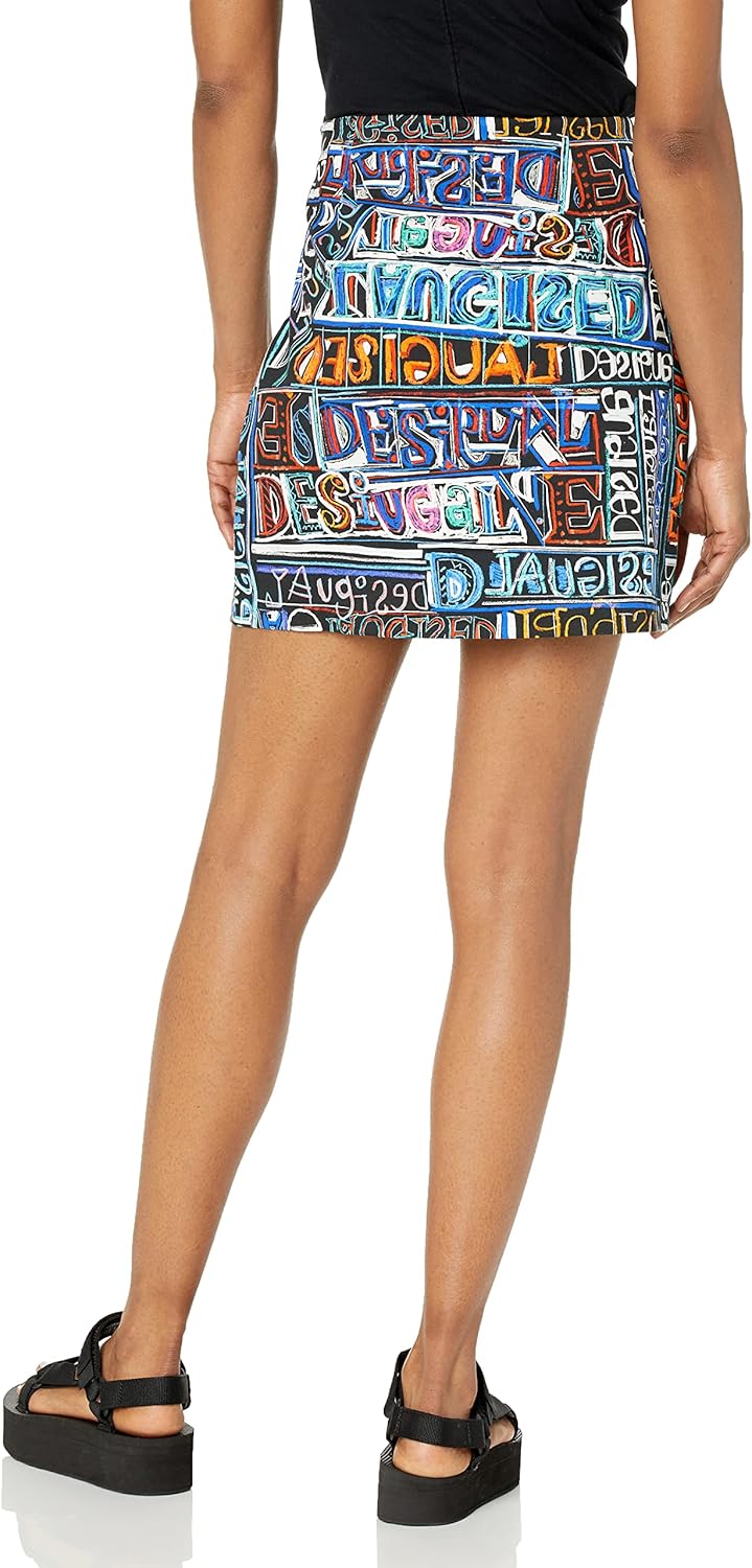 Desigual Damen Skirt S Schwarz, S Schwarz