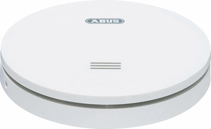 ABUS flacher Rauchmelder RWM160 - mit 10-Jahres-Batterie - Q-Label und DIN EN 14604 geprüft - Blinke