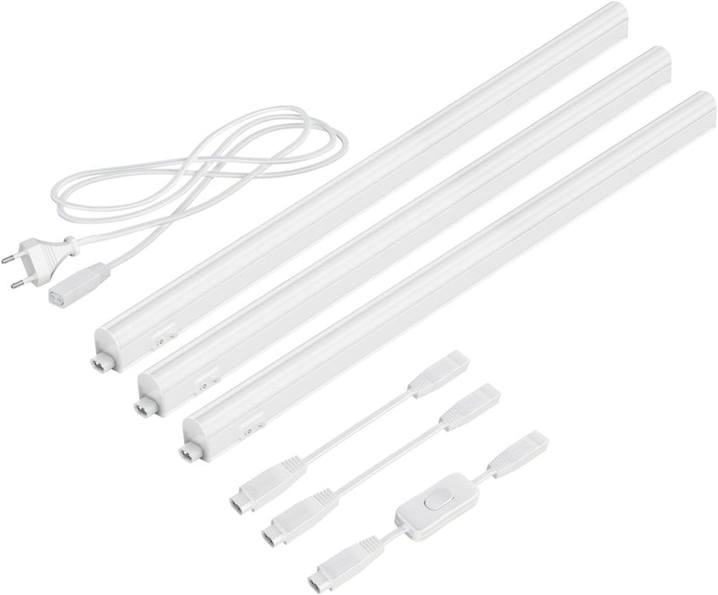 parlat LED Unterbau-Leuchten Rigel, je 57,3cm, mit Schalter, je 880lm, weiss, 3er Set 57,3cm / 880lm