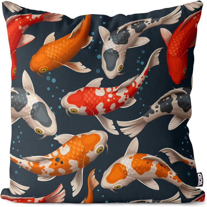 VOID Koi Karpfen Fische Kissenbezug Kissenhülle Sofakissen Kissen Deko Outdoor-Kissen Dekokissen, Ki
