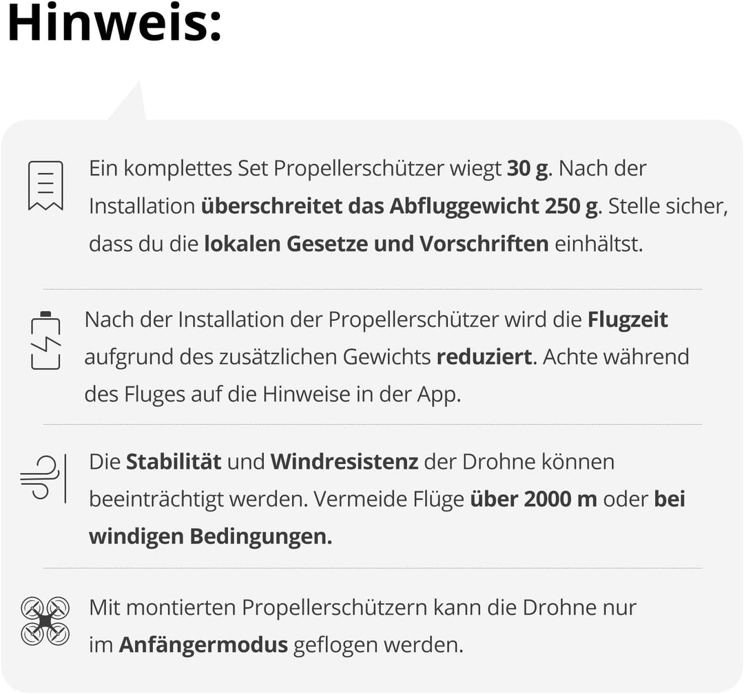 Propellerschutz für Potensic ATOM 2, Propeller Guard, Propeller Protector für Potensic ATOM 2/ATOM/A