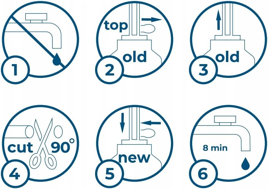 Wessper Kühlschrank Wasserfilter Ersatz für Samsung Side By Side, LG, AEG, HAIER, Whirpool, DA29-101