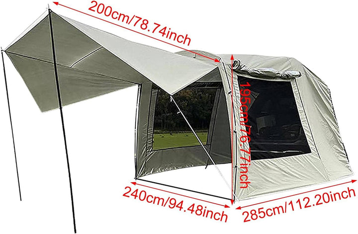 Firulab SUV-Zelte für Camping | Camping SUV Heckzelt - Grosses schattiges Campingzelt, 3 Jahreszeite