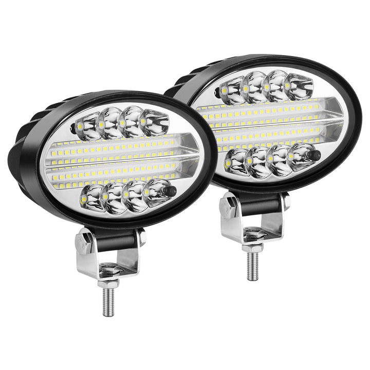Willpower 2PCS Led Arbeitsscheinwerfer Bar 5 Zoll 14CM 24W Oval Led Scheinwerfer 12V 24V Wasserdicht