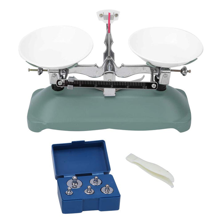 100/500-Gramm-Mechanische Waage mit Gewichtssatz Waagenschale 10 G, 20 G, 50 G, 100 G, 200 G Gewicht