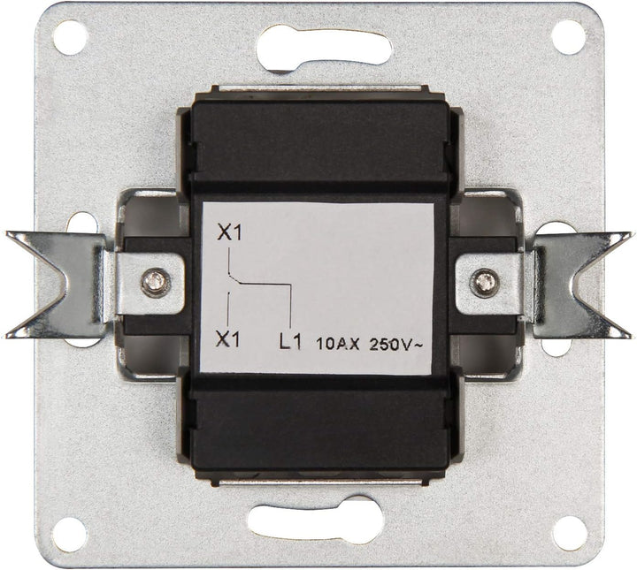 MC POWER - 40er Pack Wechselschalter | FLAIR | Schalter-Set im Vorteilspack mit Klemmanschluss, weis