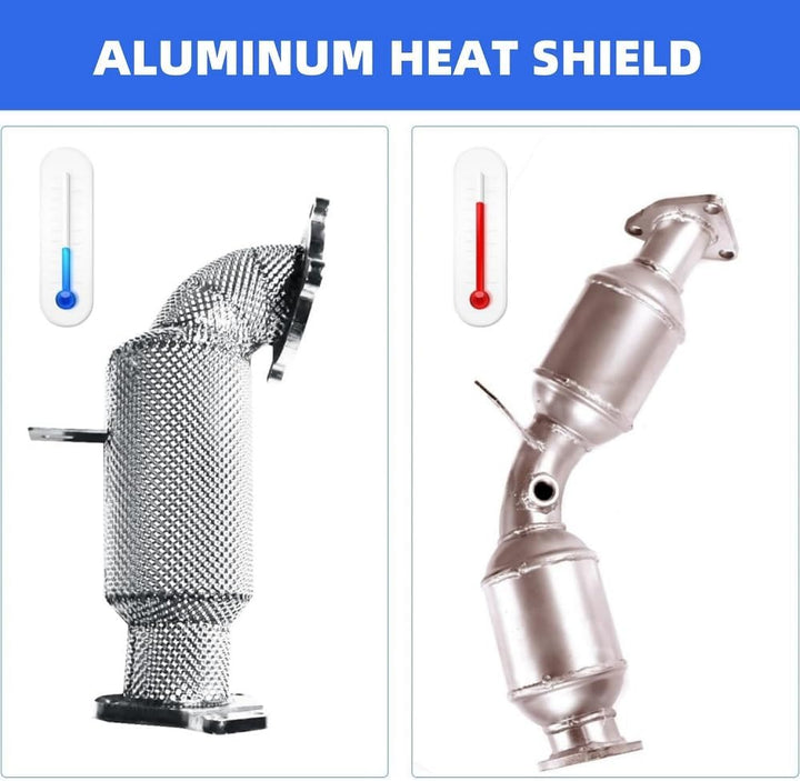 Hitzeschutzblech, 100cm x 40cm Aluminium Motorsport Isolierung, Motor-Wärmedämmung, Hitzeschutz Hitz