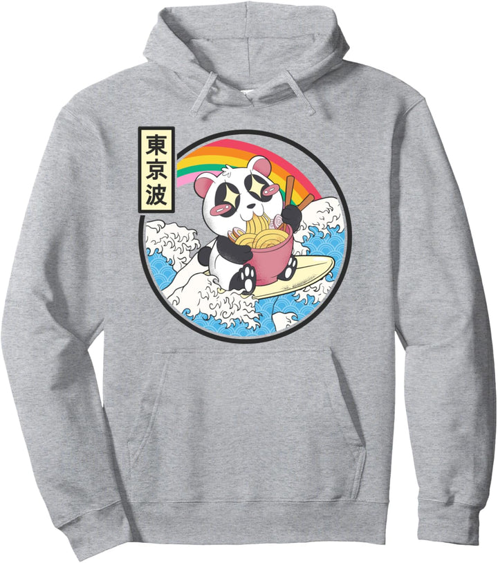 Panda Bear Ramen Japanische Welle Vaporwave Kawaii Anime Kinder Pullover Hoodie