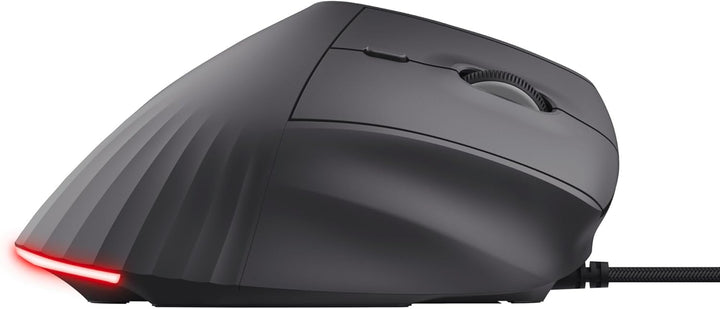 GXTrust 145 Rexxa Vertikale Gaming Maus mit Programmierbaren Tasten, 12.8k DPI, Ergonomische Maus mi
