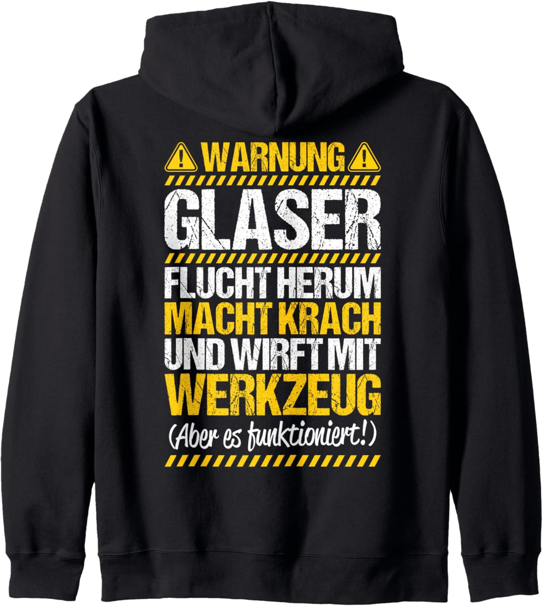 Glaserei Wirft Mit Werkzeug Glaser Kapuzenjacke